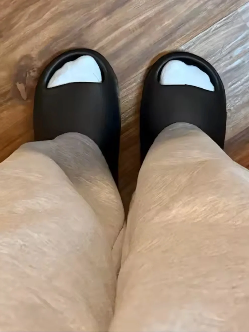 Premium Black Cloud Slides | Thick Sole EVA Comfort Slippers | Unisex | Size M